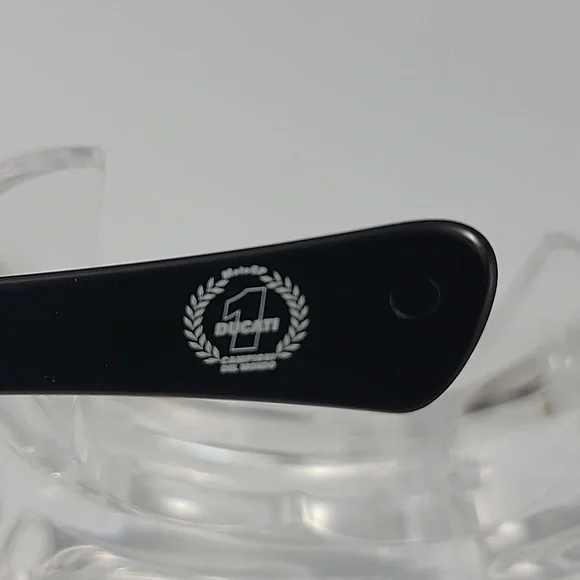 Oakley Ducati Corse Hijinx 12-789 Gloss Black Motorcycle Sunglasses EXCELLENT - Picture 8 of 12
